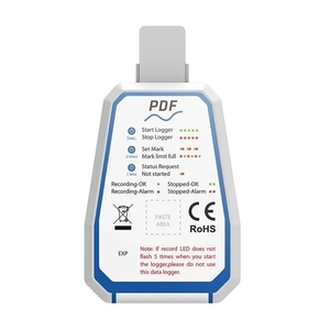 IP67 Waterproof USB <b>Temperature</b> <b>Data</b> <b>Logger</b> Single-use for Pharmaceuticals Medical Cabinets Sea Food Cabinets - Product Image 3
