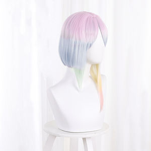 Perruque de <span class=keywords><strong>cosplay</strong></span> <span class=keywords><strong>Lucy</strong></span> couleur ombrée de Cyberpunk pour femmes - Product Image 2