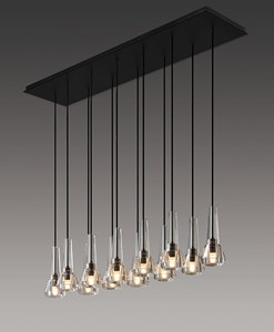 Yihao Fontenay contemporanea lampada <span class=keywords><strong>a</strong></span> <span class=keywords><strong>sospensione</strong></span> lineare in ottone altezza regolabile E12 <span class=keywords><strong>lampadina</strong></span> Base 3000K 4000K per <span class=keywords><strong>lampadario</strong></span> ovale pendente - Product Image 2