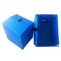 Boîte à courrier ondulée en plastique recyclé Stockage pliable polyvalent pour les graines de viande de fruits Salade Jus d'aliments pour animaux de compagnie Durable PP