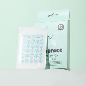Parches coreanos de hidrocoloide para espinillas con diseño de estrella, 36 parches, promueven la reparación del acné, hermoso patrón de estrella, parches OEM para espinillas faciales - Product Image 5