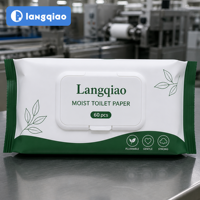 Langqiao – Fabricant OEM de papier toilette personnalisé, vente en gros, en pâte de bois, doux, épais, résistant aux déchirures, écologique et jetable dans les toilettes