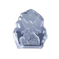 Honneur de cristal décoratif cristal vierge marie modèle Sculpture Madonna Figurines baptême cadeau religieux