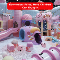 Fabricant d'équipement de terrain de jeu intérieur commercial Toboggan Piscine à balles Centre de jeu Jeu interactif avec toboggan pour enfants