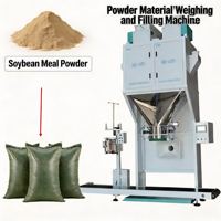 Machine d'emballage semi-automatique pour poudres 40-50 kg, ensacheuse de farine et de coques de riz de qualité alimentaire |   Sacs en plastique/papier haute précision |   400-500