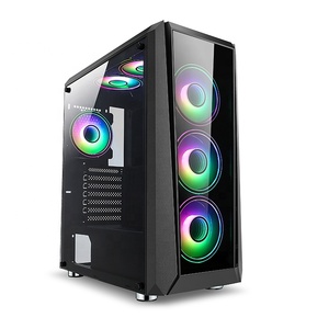 Mollyshines W15 Chơi Game <span class=keywords><strong>PC</strong></span> Trường Hợp Caomputer Tủ Kính Cường Lực 4.0Mm USB 3.0 ATX <span class=keywords><strong>PC</strong></span> Trường Hợp Cổ Phiếu Với Argb Fan ABS Kính Cường Lực - Product Image 2
