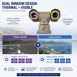 Système de surveillance maritime avec détection longue portée de 5 km, imagerie thermique à double capteur, suivi par IA - Product Image 5