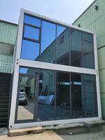 Maison préfabriquée détachable de 20 pieds, mini-maison de luxe modulaire, excellent matériau, maison de camping préfabriquée industrielle, conteneur détachable
