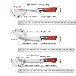 Cuchillo Deshuesador de Acero Inoxidable con Mango de PP, Cuchillo de Carnicero Afilado Multiusos para Dividir, Cortar Huesos y Carne - Product Image 4