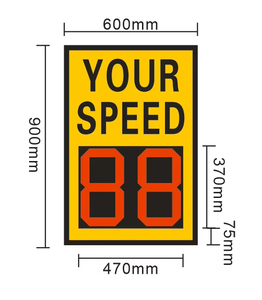จอแสดงความ<span class=keywords><strong>เร</strong></span>็ว<span class=keywords><strong>เร</strong></span>ดาร์พลังงานแสงอาทิตย์สำหรับเขตโรงเรียน พร้อมจอ LED ความสว่างสูง และบริการ ODM แบบกำหนดเอง - Product Image 6