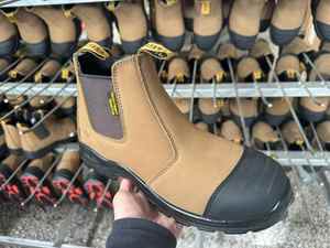 Bottes <span class=keywords><strong>de</strong></span> sécurité pour hommes à embout plastique, style Chelsea, marron, haute qualité, en stock, chaussures <span class=keywords><strong>de</strong></span> <span class=keywords><strong>travail</strong></span> personnalisées, hiver, antistatiques - Product Image 6