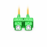 Cordon de brassage à fibre optique SC APC Duplex OS2 Monomode pour FTTH et haut débit domestique