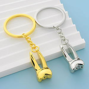 Porte-clés promotionnel en forme de dent, souvenir pour dentiste, cadeau pour médecin dentaire, pince à épiler, poinçon, pendentif porte-clés dentaire - Product Image 5