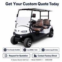 Carrito de Golf Eléctrico Tarion de 4 Plazas, Motor de CA de 4.0kW, Autonomía de 80-100 km, Suspensión MacPherson, Freno de Doble Circuito, OEM ODM, 35 km/h