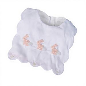 Babeeni OEM ODM <b>Baby</b> Girls French Knot Rabbit Bubble Spring Print 100% Organic Cotton Pink Linen Sleeveless <b>Button</b> Closure - Product Image 1