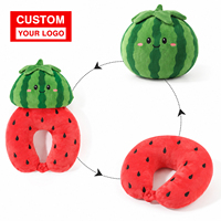 Coussin de voyage en forme de U en peluche courte personnalisé Ujoy, très populaire, avec mousse à mémoire de forme pour siège de voiture et camping