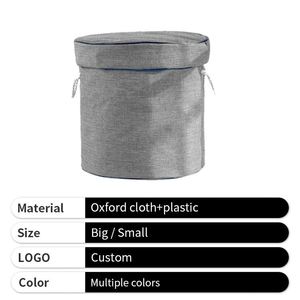Sac de rangement pour jouets d'enfants, organiseur en tissu pliable rapidement, bac de rangement rond pour la maison - Product Image 2