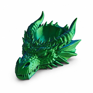 Porta Dadi a Forma di Testa di Drago Stampato in 3D, Modello in PLA, Accessorio per Giochi, Decorazione da Scrivania - Product Image 2
