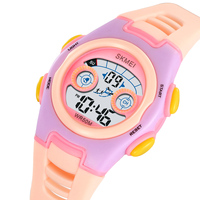 SKMEI 2309 Nouvelle Montre Sportive Numérique Multifonctionnelle Tendance pour Garçons et Filles, Montre Enfant Mignonne en Plastique, Montres Électroniques Numériques
