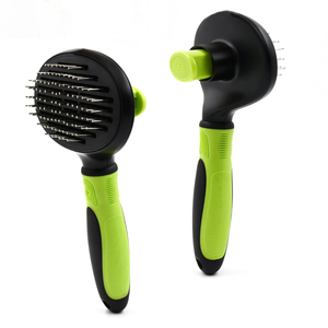 Peigne à poils longs pour <span class=keywords><strong>chat</strong></span> - Nettoyage automatique - Facile à utiliser - Outil de toilettage à aiguilles douces pour chats à poils longs (Ragdoll/<span class=keywords><strong>Persan</strong></span>) - Product Image 3