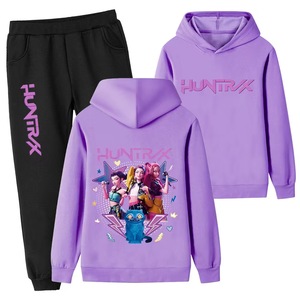 เสื้อฮู้ดพิมพ์ลาย 3 มิติ ลาย K-Pop Demon Hunters สุดฮิต แบบสั่งทำได้ ชุดเสื้อและกางเกงวอร์มแฟชั่นลำลองสปอร์ต - Product Image 1