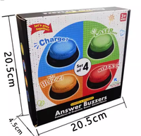 Bouton de jeu Pro Party personnalisable avec alarme lumineuse sonore Usine Nouveauté Réponse Buzzer Cadeau de compétition de Noël