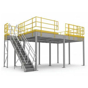 Özelleştirilmiş Asma Kat Sistemi, Spor Salonu Ekipmanları Üretim ve Lojistik Merkezi için Yer Tasarruflu Çelik Yapı Zemin Sistemi - Product Image 5