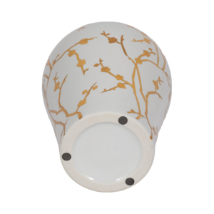 Vaso in ceramica moderno con design a rami dorati per decorazione del soggiorno - Product Image 6