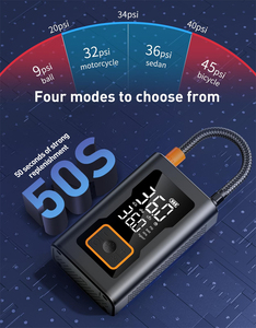 Inflador de Neumáticos Portátil, Bomba de Aire Eléctrica, Compresor de Aire Multifuncional para Vehículos - Product Image 4