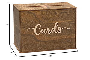 <span class=keywords><strong>Caja</strong></span> <span class=keywords><strong>de</strong></span> Madera para Tarjetas, <span class=keywords><strong>Caja</strong></span> <span class=keywords><strong>de</strong></span> Almacenamiento para Tarjetas <span class=keywords><strong>de</strong></span> Boda, Adecuada para Bodas, Cumpleaños, Baby Showers, Fiestas <span class=keywords><strong>de</strong></span> Graduación - Product Image 4
