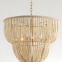 Lustre Jingshi à franges de perles dorées, draperies de perles rondes denses en forme incurvée, éclairage de plafond pour la maison à lueur chaude
