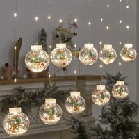 Meistverkaufte OEM ODM Weihnachtsdekoration Lieferant Hängende Ornamente Kleine Klare LED Weihnachtskugeln mit Beleuchtung