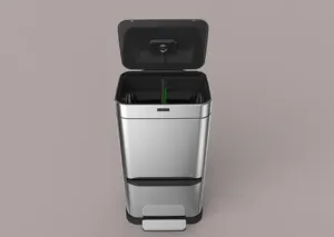 60L/70L Atacado automático economizar energia big praça gaveta sensor dustbin lata de lixo pedal caixote do lixo Da Cozinha Do Escritório Do Hotel