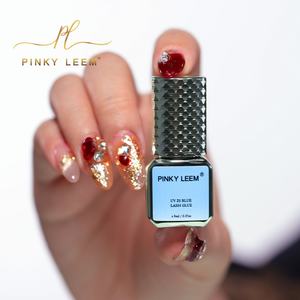 Pegamento para Pestañas UV de Secado Rápido Pinky Leem al por Mayor, Duración de 7-8 Semanas, Lámpara LED UV, Pegamento Azul para Pestañas UV - Product Image 1