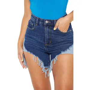 Blue Softener Jeans Pants Skinny Sexy Women Shorts