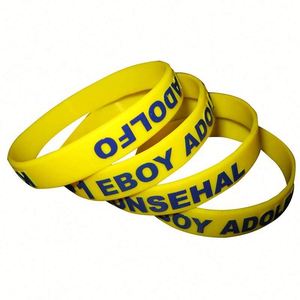 Custom Your Own Logo Fashion <b>Rubber</b> OEM <b>Silicone</b> Bracelets Wristband for Gifts - Product Image 6