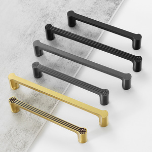 Gold Black Grey Brass Furniture Handles Wardrobe Cupboard Closet <b>Dresser</b> Drawer Kitchen Cabinet Pulls <b>for</b> Bedroom Mall - Product Image 6