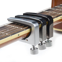 AROMA AC-11 Metal Guitar Capo Silver untuk Gitar Elektrik