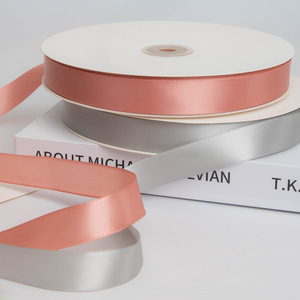 Nine-Colored Ribbon Satin Ribbon 2cm Wedding Gift Decoration Bow Making DIY Craft Ribbon Solid Color Woven Beautiful - Product Image 2