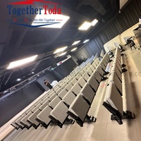 Chaises de cinéma pliantes portables à roulettes, sièges de théâtre, chaises d'auditorium pliables pour salle de conférence, salle de cours, événement