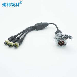 Matel 5-Pin Trailer Cable Set para 3-Channel Camera Display cablagem para reboques RVs Trunks - Product Image 5