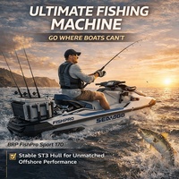 Nouveau Jet Ski BRP CLCS 170 CV 2026 pour la pêche sportive FishPro Sport 170 en fibre de verre 4 temps avec système audio