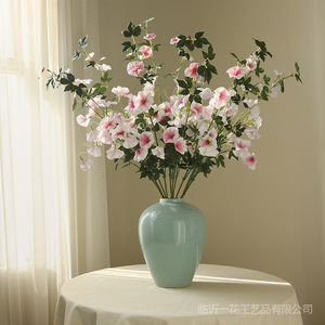 ดอกไม้ประดิษฐ์ ยี่ห้อ Yihua ดอกไม้ผ้าไหม สีขาวชมพู สไตล์ชนบท ตกแต่งบ้าน - Product Image 3