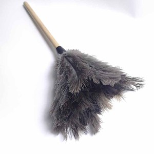 نعام أصلي ESD مع مقبض خشبي لتنظيف الفن الطري قابل للغسل ، - Product Image 4