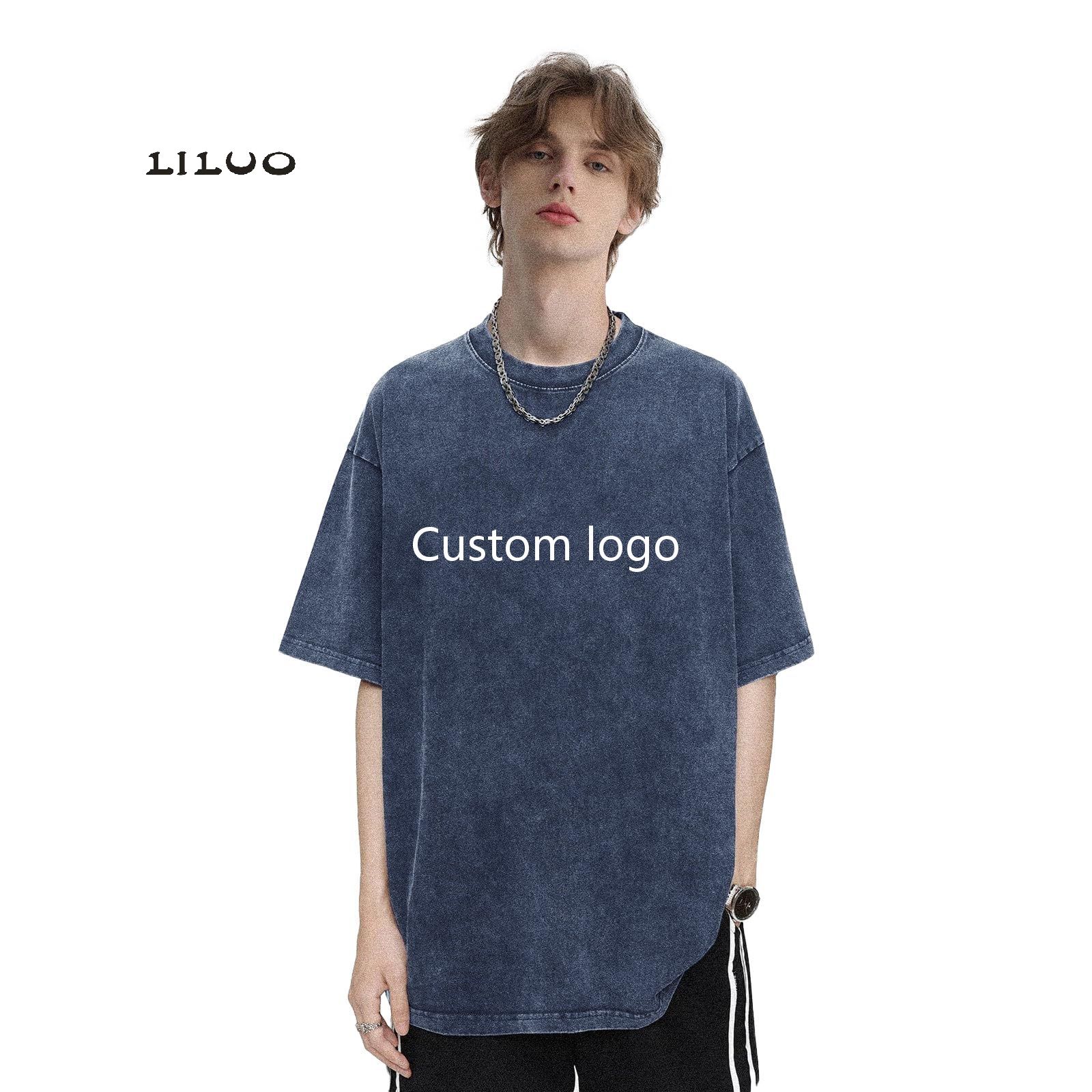 【関税・送料込】Unique lettering printed boxy fit t-shirts Shop High Quality Wide Boxy Blank T Shirts for Men