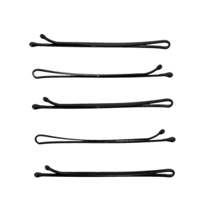 Barrettes plates noires pour cheveux épais, accessoires capillaires doux pour le cuir chevelu - Product Image 1