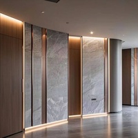 Panel Dinding Kristal Karbon Floral Modern Tahan Api untuk Eksterior Bangunan dan Penggunaan Gudang dengan Peringkat Api Kelas A