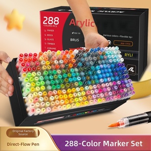 Set di 366 Pennarelli Artistici con Punta in Vetro, Pigmenti Ricchi a Base d'Acqua, Penne per Dipingere Multisuperficie, per <span class=keywords><strong>Graffiti</strong></span> e <span class=keywords><strong>Disegno</strong></span> Fai-da-Te - Product Image 6