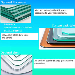 Verre trempé pour les plans <span class=keywords><strong>de</strong></span> travail <span class=keywords><strong>de</strong></span> salle <span class=keywords><strong>de</strong></span> bain et <span class=keywords><strong>de</strong></span> cuisine - Dimensions personnalisées Garantie à vie Écologique et sûr - Product Image 6