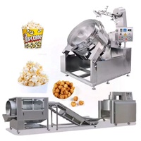 Ligne de production de machines à pop-corn saines entièrement automatiques à vendre pour pop-corn au chocolat, au caramel et classique